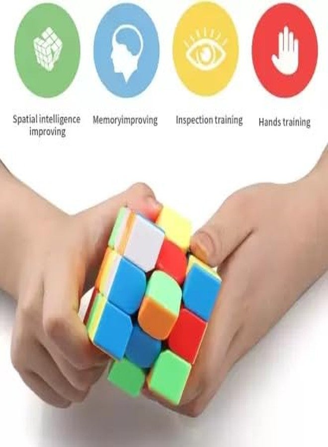QWICK CLICK Combo of Super Speedy Smoothie Cube Set High Speed Stickerless Magic Puzzle Cubes Mind Game for Concentration for Sharp Mind (Combo-6) - Image 2